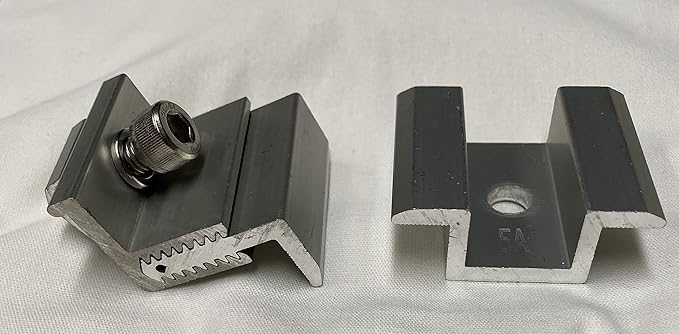 Solar Mounting 20 Mid-Clamps No Hardware & 8 End-Clamps