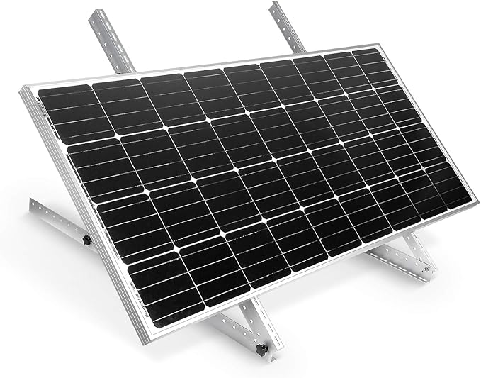 BougeRV 41in Adjustable Solar Panel Tilt Mount Brackets with Foldable Tilt Legs, Solar Panel Mounting Support up to 180 200 300 Watt Solar Energy Panel for Roof, RV, Boat, and Off-Grid