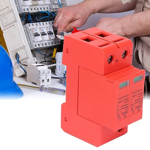 2P Protective Devices 2pcs 2P Protective Devices 40KA DC Photovoltaic Arrester with Remote Protectors (DC 500V)