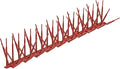 Bird B Gone - Brick Red Plastic Anti Bird Spikes (50') - Humane Deterrent - Stops Pigeons & Birds from Roosting - UV-Stabilized Polycarbonate - for Rooftops, Ledges, Fences, Etc - Made in USA