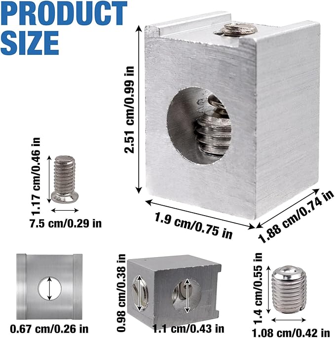 4 Pieces #4-2/0 Neutral Lug Kit Aluminum Circuit Breaker Ground Lugs, Electrical Grounding Lugs with Secure Conductive Design for Wiring Connections