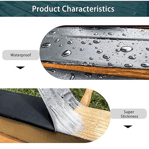 12 Packs Deck Joist Tape, 2" x 50' Waterproof Butyl Joist Tape for Decking 2inch, Flashing Tape Self-Adhesive Joist Tapes for Decks Beams Extend Wood Deck Life