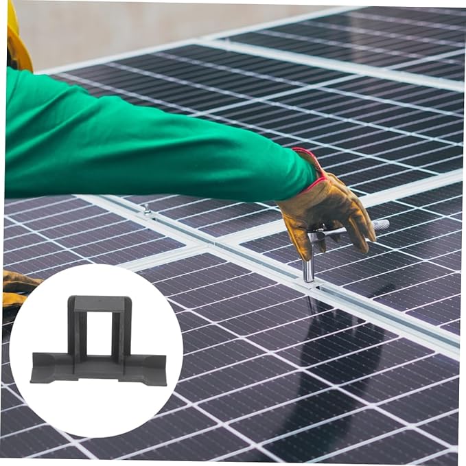 12pcs Solar Panel Drainage Clips Guide and Mud Removal Clamp for Efficient Stagnant Water Removal and Quick Module Maintenance