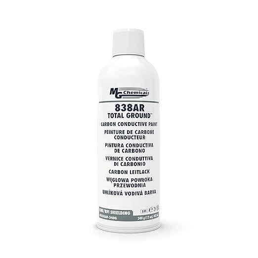 MG Chemicals - 838AR-340G 838AR Total Ground Carbon Conductive Paint, 12 oz Aerosol Spray Can