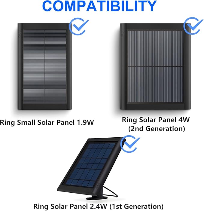 Gutter Mount Compatible with Solar Panel and Small Solar Panel, Adjustable and Sturdy Gutter Mount, Perfect Angle for Arlo/Eufy/Wyze Solar Panels, 2Pack