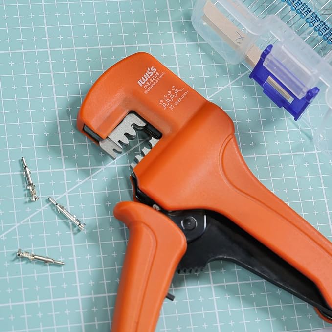 iCrimp IWS-3220S Micro Pin Connector Crimping Tool, AWG 32-20, Ratchet Crimper for JST XH, PH, SH, Molex KK, D-sub Terminals
