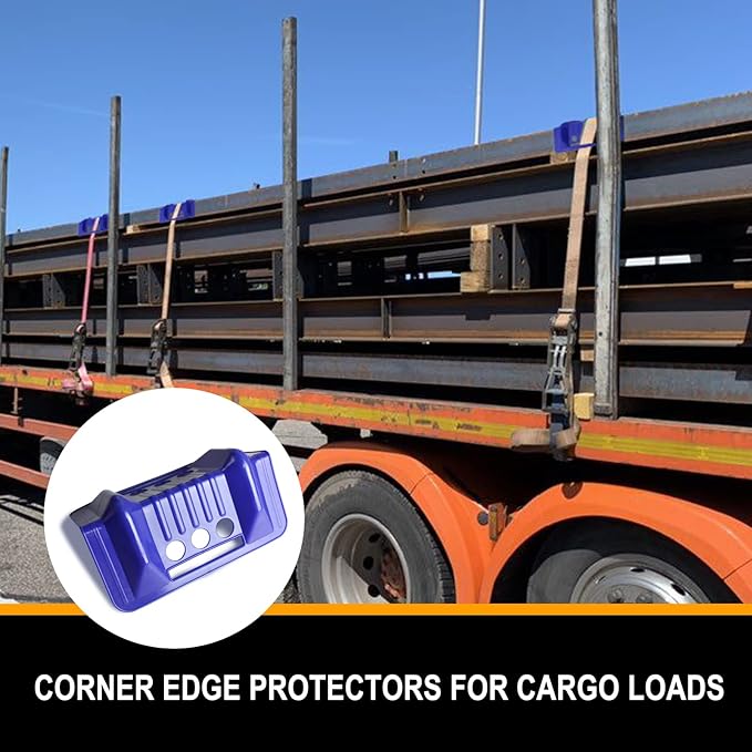 ENJ Flatbed Edge Protectors for Cargo Loads Corner Protectors Flatbed Used Together with Webbing to Protect Cargo, 20 Pack