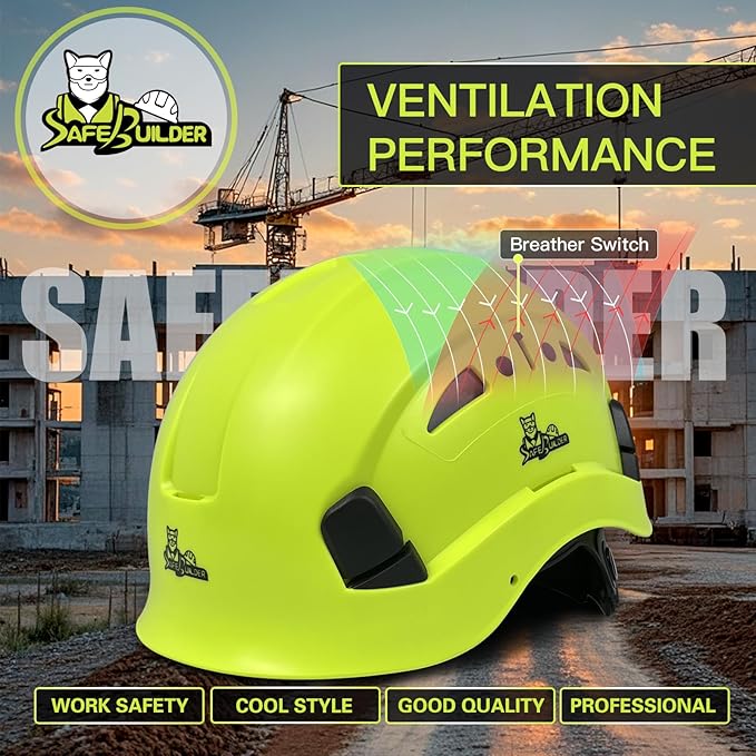 Construction Hard Hats Safety Helmet Reflective ABS Adjustable Ventilation Hardhats Industrial Head Protection ANSI Z89.1