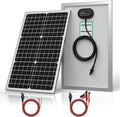 SUNER POWER 12V 30W Solar Panel Battery Charger Ultra, Built-in UltraSmart MPPT Charge Controller, Waterproof 30 Watt Solar Battery Maintainer for 12Volt AGM, Deep Cycle, Lead-Acid, Lifepo4 Battery