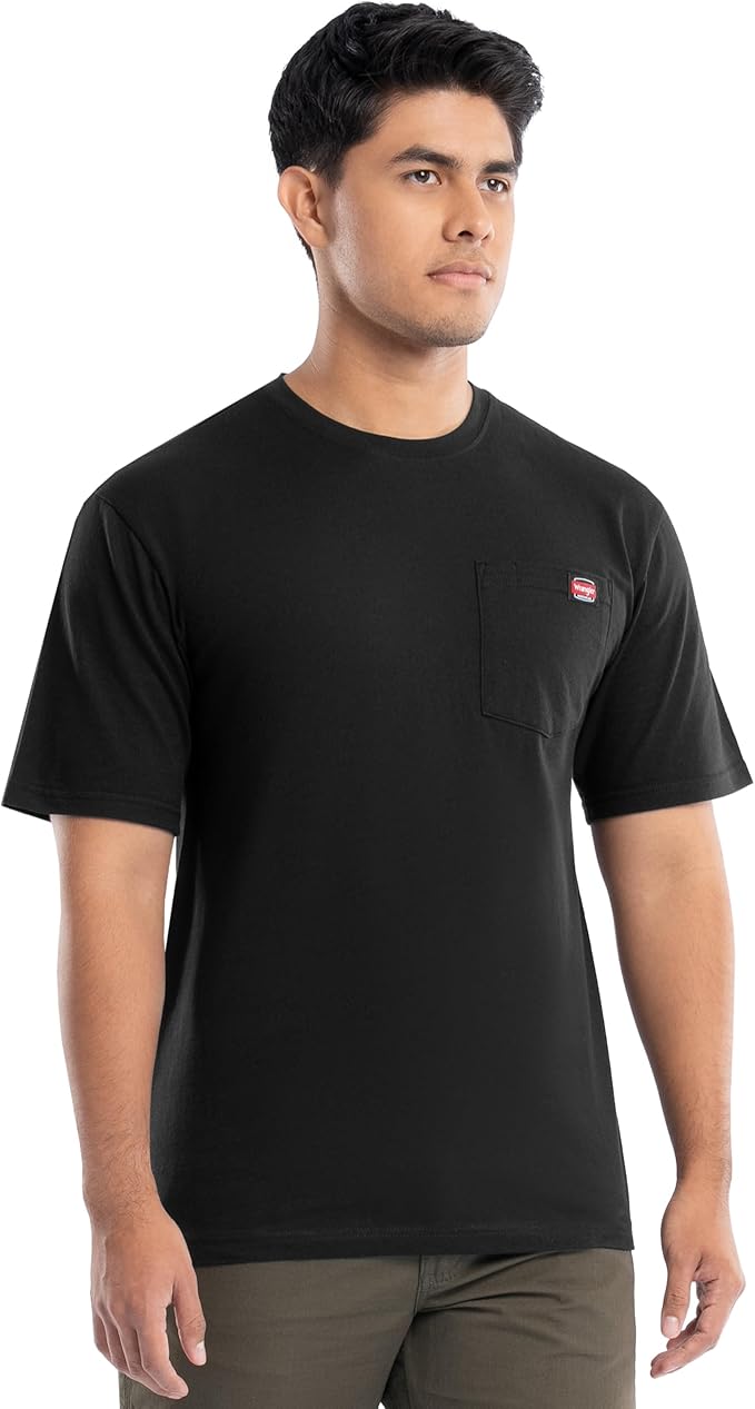 Wrangler Men's Short Sleeve Pocket T-Shirt, 2-Pack