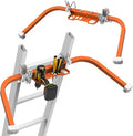 Ladder Stabilizer,Wing Span/Wall Extension Ladder Standoff Arms,Extension Ladder Accessory for Roof Gutter Guard,Heavy Duty Extension Ladder Stabilizer for Roof Ladders Gutter (Orange)