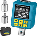 Heavy-duty Digital Torque Adapter, (±1% Accuracy, 40-300Ft-lb), 1/2" Digital Torque Wrench Adapter for Auto, Versatile Meter - Alert | Peak/Track | Preset | Store/Delete, for Machinery Repairs(406N.m)