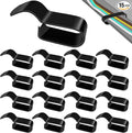 15 Pack Trailer Frame Wire Clips Black Push-On Chassis Wire Clips Anti-Corrosion Spring Steel Harness Fasteners for Automotive Boat Trailer or Marine Wiring Management (1/4")