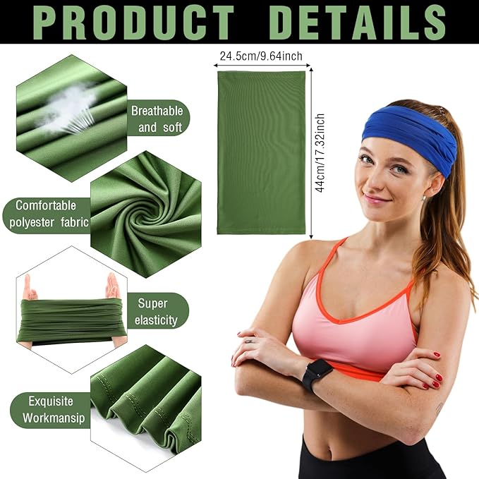 40 Pcs Neck Gaiter Bulk Summer Face Mask UV Protection Face Cover Scarf Balaclava Bandana for Men Women Sports Running