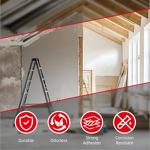Vapor Barrier Tape - 4 inch x 180' Roll 8 Mil, Heavy Duty Waterproof, Polyethylene Repair Tape, Vapor Barrier Seam Tape for Industrial, Crawl Space, Roofs & Barrier Restoration