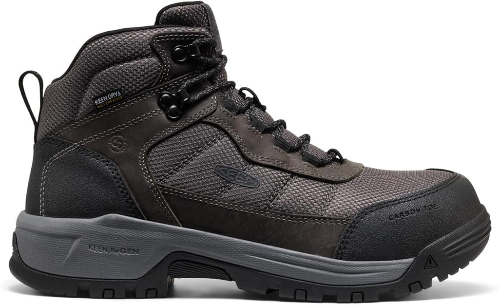 KEEN Utility mens Skokie Hiker Style Mid Height Composite Toe 90 Degree Waterproof