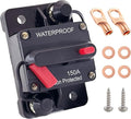 Ampper 150A Circuit Breaker, Surface Mount DC 12V-48V Waterproof Thermal Circuit Breaker Fuse with Manual Reset/On-Off for Boat Trolling Motor Auto Audio Solar and More