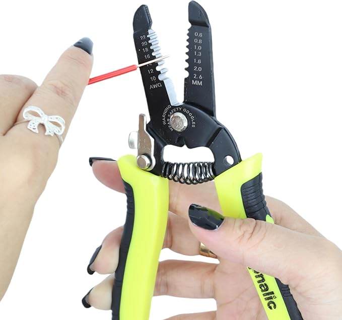 Wire Stripper Tool 10-22 AWG, Micro Wire Strippers, Insulated Wire Pliers, Multifunctional Wire Stripping Tool, Wire Stripers