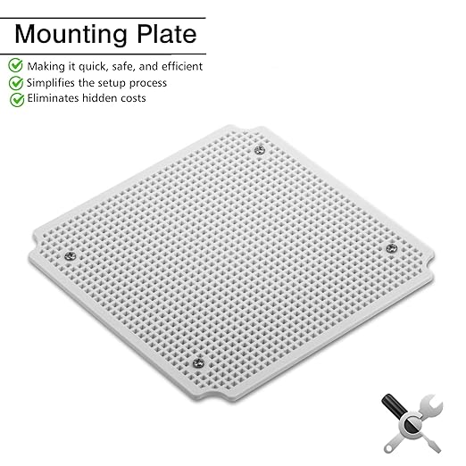 QILIPSU Outdoor Junction Box IP67 Waterproof Project Box ABS Plastic Weatherproof Electrical Enclosure Clear Cover (7.9"x7.9"x3.7" CC)