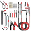 Goupchn Multimeter Test Leads Kit 21PCS Digital Electrical Testing Probes Set with Alligator Clips SMD IC Test Hook Clips Test Tweezer Replaceable Precision Sharp Probes