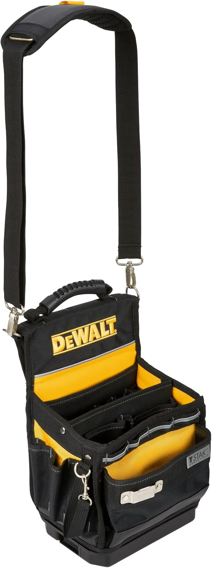DEWALT Tool Bag, Easy Access Small Tool Pouch with Hard Bottom and Carrying Strap (DWST17624)