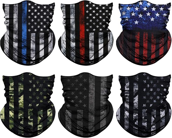 Venswell Neck Gaiter Face Mask Men Women,Seamless Bandana Rave Face Cover Scarf Mask,Balaclava,Headband, Head Wrap,Headwear