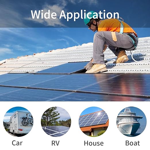 Solar Panel Extension Cable-TUV Listed 1Pair 12AWG 30FT Black and Red with Male/Female Connectors Solar Cable with Extra Pair of Connectors