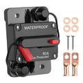 60 Amp Marine Circuit Breaker Switch for Trolling Motor Battery Box, Premium 12V - 48V 60A DC Breaker for Boat Motor, RV, Solar Panel & Car Audio, One-Click Reset, No Fuse Needed