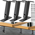 Heavy Duty Roof Riser Brackets Kit, TROPTOLKY Adjustable Angle Pergola Brackets, Black Metal Roof Riser Beam Bracket for Roof Pergola Gazebo Patio Cover (3 Pack)