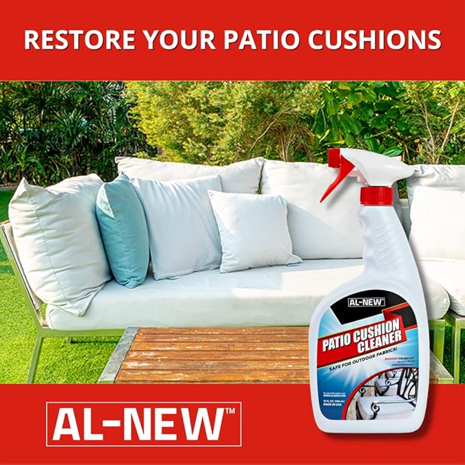 AL-NEW Ultimate Patio Furniture Cleaner Bundle Patio Cushion Cleaner Clean & Protect 16oz kit