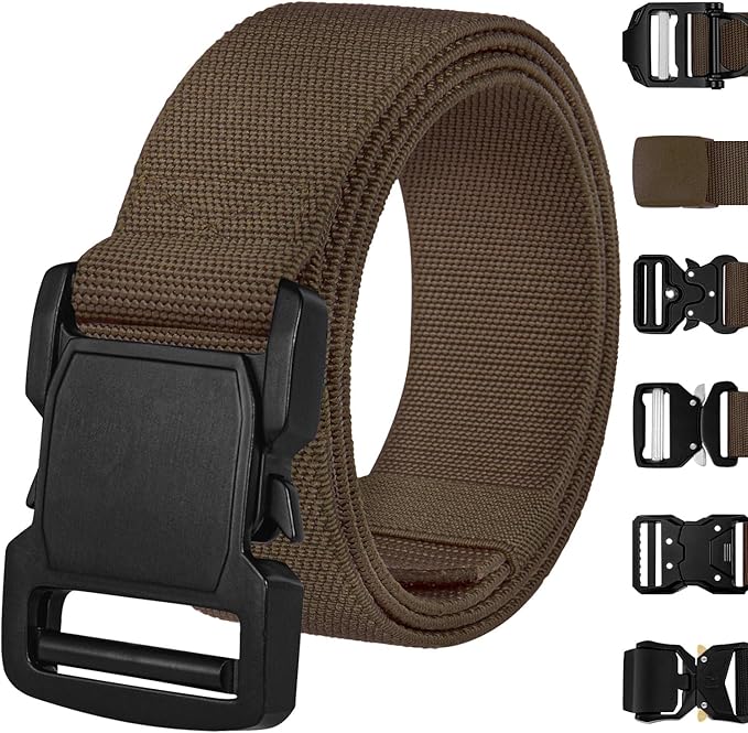 TECEUM Tactical Belt – Heavy-Duty & Quick Release – Military, Work, Rigger, Duty & Utility Belt for Men