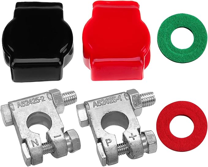 Ampper Top Post Military Spec Battery Terminal and Cover for Marine Car Boat RV Vehicles and More (Cover)