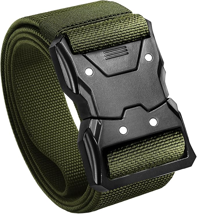 TECEUM Tactical Belt – Heavy-Duty & Quick Release – Military, Work, Rigger, Duty & Utility Belt for Men