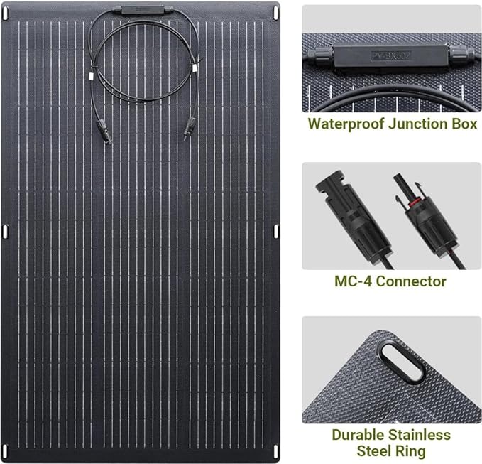 ALLPOWERS Foldable Portable Solar Panels (200W Solar Panel)
