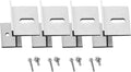 Newpowa Solar Panel Mounting Z Bracket with Nuts and Bolts Mini Version Supporting for RV, Boat, Wall, Off Grid Roof Installation A Sets of 4 Units Sliver Aluminum
