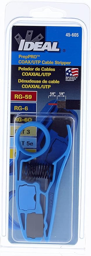 IDEAL Electrical 45-605 PrepPRO Coax/UTP Cable Stripper