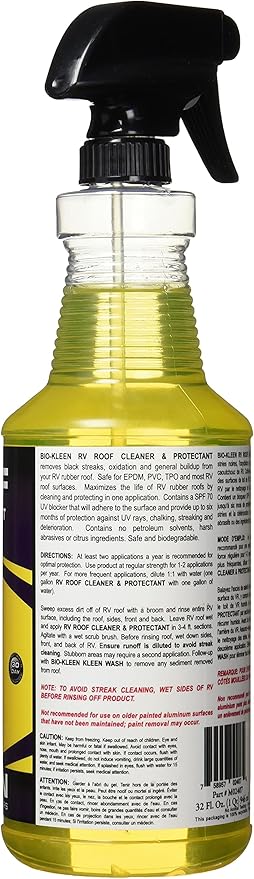 Bio-Kleen M02407 RV Roof Cleaner & Protectant - 32 oz. , Yellow