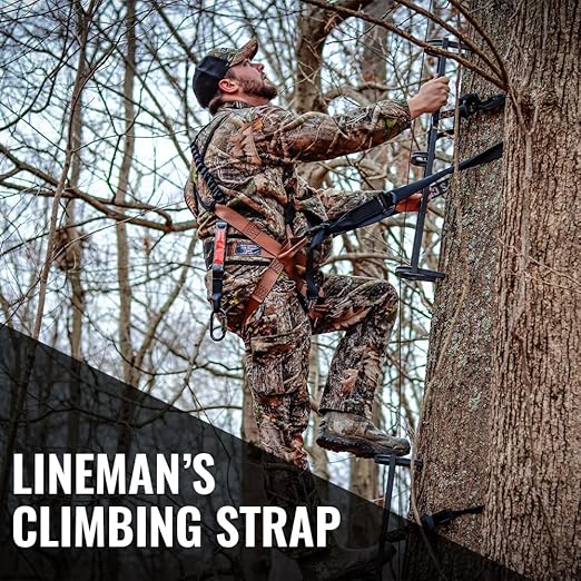 Malta Hunting Safety Ultralight Tree Stand Safety Harness Kit Set, TrueTimber Patterns, Multi-Sizes (Strata Camo, XXLarge)