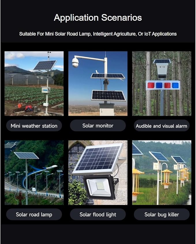 Solar Power Management Module (D) Accessory for 6V~24V Solar Panel And Type-C Power Adapter,Suitable For Solar-Powered Control System For MCUs / Development Boards Raspberry Pi / Jetson Nano / Arduino