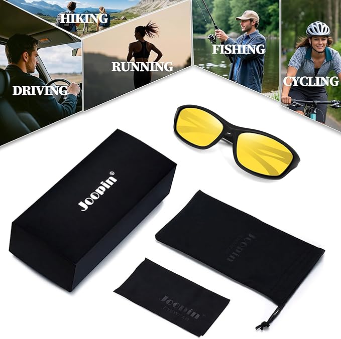 Joopin Sports Sunglasses Polarized UV400 Protection Wrap Around Sun Glasses Shades for Men Women