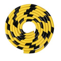 Rubber Corner Guards, Wall Corner Protector 196.9in (5m), Heavy Duty Yellow & Black NBR Rubber Safety Bumper Padding, Self Adhesive for Warehouse Racks, Shelves, Garage & Equipment Protection
