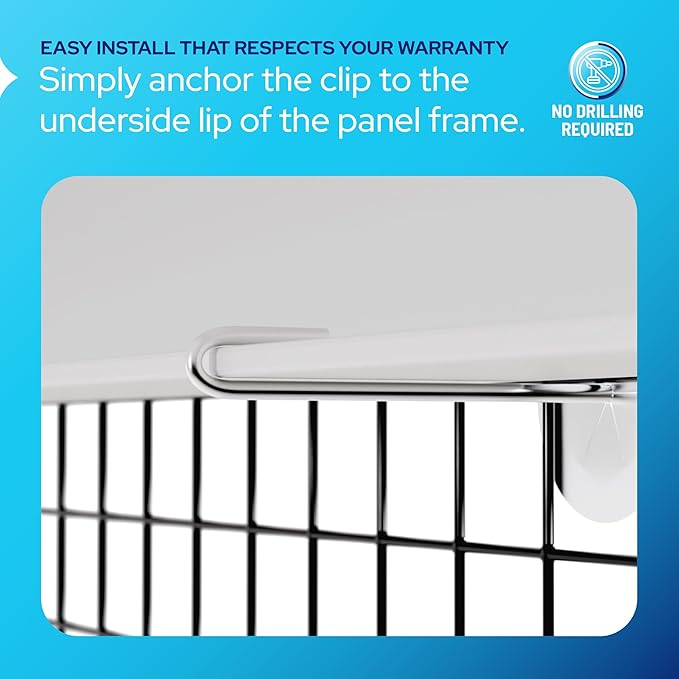 KASTLITE Solar Panel Bird Guard Mesh Kit - 6in x 100ft PVC Coated Galvanized Wire Screen, 100 Stainless Clips, Pliers & Gloves - No Drill Critter Shield, Rodent Barrier Fence for Under Panels, Black