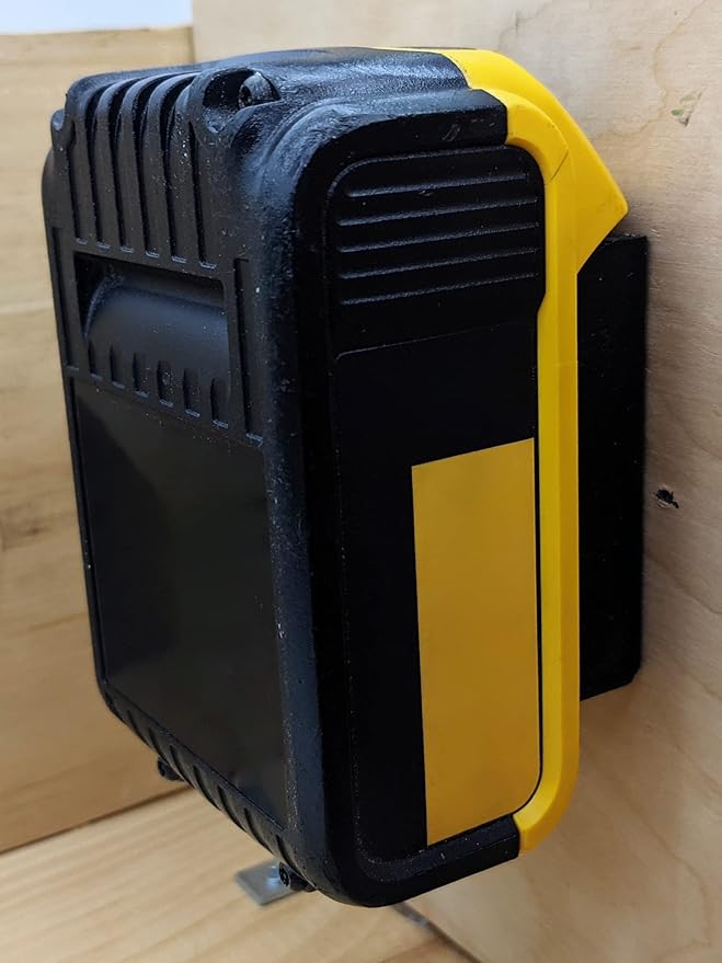 Barnyard Intel Battery Holder and Cover for Dewalt 20V Max (4-Pack Black)