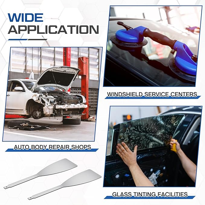 2 Pack Windshield Cut Out Removal Blade Tool 3" x 12" Express Removal Tool for Auto Glass