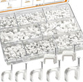 mankk 630PCS Cable Clips Nail in Cable Clips Wire Clips 4/5/6/8/10mm Round & Square Ethernet Cables Wall Clips for Cords RG6 RG59 CAT5 CAT6 RJ45