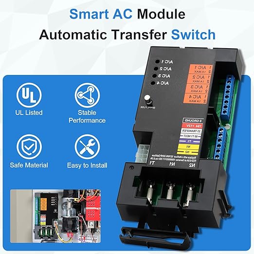 A0004499959 Transfer Switch Smart AC Module Load Generator Shed Module Replacement for Generac 100 200 Amp Automatic Transfer Switch, ATS Control Module Replace 10000004183