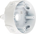 RAB Lighting VXCW Weatherproof Round Box, Aluminum, 1/2" Hole Size, 4" Diameter, White, NO Cover