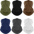 Fuinloth Neck Gaiter, 6 Pack Cooling UV Protection Bandana Face Mask Gator Scarf for Men Women