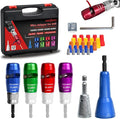 ANGELSWORD Wire Stripper & Wire Twister Tool for Drill, Wire Stripping Tool & Wire Twisting Connector Set 8/10/12/14 AWG, 4 PCS Professional Electrician Tools Set