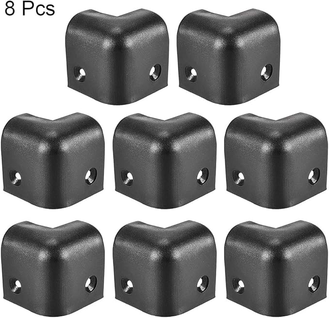 uxcell Speaker Corner Protectors Cabinet Edge Corner 1.14'' Speaker Stackable Guard Wrap Angle Case Protection 8pcs